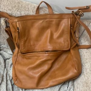 Tano convertible leather backpack/messenger bag